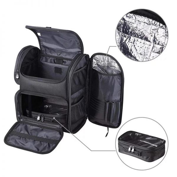Beauticians Backpack with 1 Removable PVC Pouch