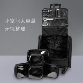 Pro Makeup Trolley With 5 PVC Pouches