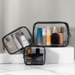 Clear cosmetics bag - Large